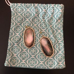Kendra Scott Black Pearl Earrings